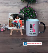 Ablaya Hediye Fotoğraflı Dekoratif Taş, Kupa Bardak Beyaz Hediye (Model 9)