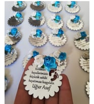 Kişiye Özel Pleksi Magnet Hatıra (Altın)