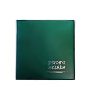20 Yaprak 40 Sayfa Kutulu Yapıştırma 21×23 Küçük Boy Fotoğraf Albümü (Yeşil)