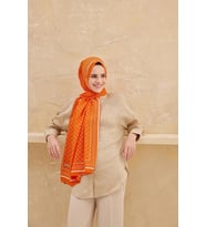 75 X 190 MONOGRAM MEDİNE ŞAL - 02986 (Turuncu)