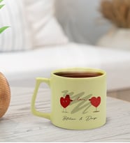 BK Gift Kişiye Özel Sevgili İsimli Pastel Sarı Middle Kupa Bardak, Arkadaşa Hediye, Ev Hediyesi, Doğum Günü Hediyesi, Ofis Hediyesi (Model 6)
