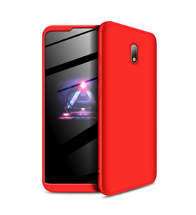 Xiaomi Redmi 8A Kılıf Zore Ays Full Koruma Kılıf (Kırmızı)