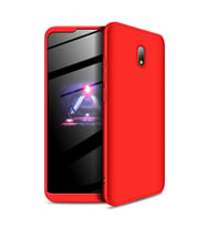 Xiaomi Redmi 8A Kılıf Zore Ays Full Koruma Kılıf (Kırmızı)