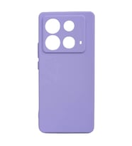 Kvy İnfinix Note 40 4G Biye Silikon Kılıf (Lila)