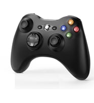 Xbox 360/Slım -PC Laptop uyumlu titreşimli USB Kablolu Oyun Kolu (pc Ve Xbox 360 Uyumlu) - Beyaz (Siyah)