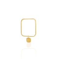 Kadir Jewellery 22 Ayar Altın Kaplama Zirkon Taşlı Ayarlanabilir Vintage Bilezik (Sarı)