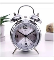 Adalinhome Sessiz ve Işıklı Masaüstü Çalar Saat (Gri)