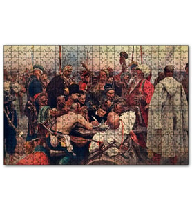 Cakapuzzle Zaporozhian Mektup Yazarken Ilya Repin  Puzzle Yapboz MDF (Ahşap) (500 Parça)