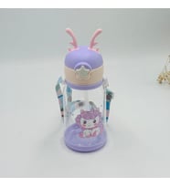PİPETLİ GEYİK MATARA 600 ML (Mor)