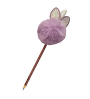 Unicorn Ponpon Peluş Kurşun Kalem 1 Adet Peluş Tüylü Tek Boynuzlu Unicorn Figürlü Kurşun Kalem Hediye Kalem Tüylü Sevimli Kalem (Lila)