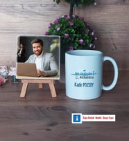 Su Ürünleri Mühendisi Fotoğraflı Dekoratif Taş, Kupa Bardak Beyaz Hediye (Model 1)