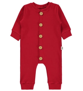 Civil Baby Bebek Patikli Tulum 1-6 Ay Gül Kurusu (Kırmızı)
