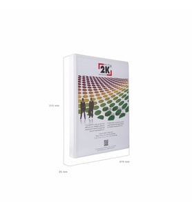 FİRMA EVRAK SUNUM KLASÖRÜ A4 PVC 2 CM 4 HALKALI (150 YAPRAK) 25,5X32 CM (Beyaz)