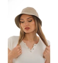Kadın Balıkçı Kova Bucket Şapka (Vizon)