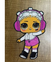 23X15 CM PUL PAYETLİ BEBEK ARMA YAMA APLİKE DİKİŞ TİŞÖRT YASTIK ARMAA (Pembe)