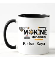 Makine Mühendisi Kupa Bardağı (Siyah)