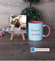 Biyolog Fotoğraflı Dekoratif Taş, Kupa Bardak Beyaz HediyeBiyologa Hediye (Model 6)