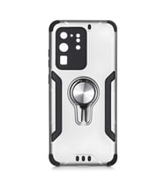Galaxy S20 Ultra Kılıf Stand Olma Özellikli Araç Tutuculu Ko ko Kılıf (Gri)