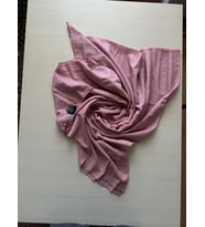 Moda Kaşmir Çizgili Pamuklu Şal (Pembe)