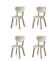 Star Demir Mutfak Sandalyesi 4 Lü Set  (KAHVE)
