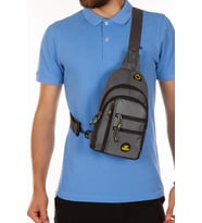 NEWİSH POLO BODY BAG USB ÇIKIŞLI ÇAPRAZ GÖĞÜS VE SIRT ÇANTASI-QATRO 2333 (Gri)