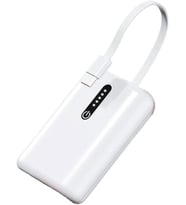 Pw0-26 10000mah Pd 22.5watt Hızlı Telefon Şarj Aleti Elektronik Taşınabilir Type-c Batarya Powerbank (Beyaz)