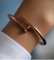 Unisex Erkek Bayan Çivi Bileklik ccb01  (Pembe)