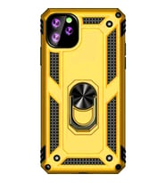 Mopal İphone 11Pro Max 6.46 İnc Yüzüklü Tank Telefon Kılıfı (Sarı)