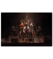 Cakapuzzle PUBG Karakterler Silahlar Araçlar Karanlık Arkaplan  Puzzle Yapboz MDF (Ahşap) (1000 Parça)