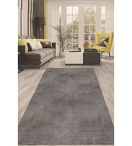 Dijital Kaymaz Taban Yıkanabilir Modern Renkli Salon Halısı Mutfak Halısı Yolluk ND-HT-9 (Siyah)