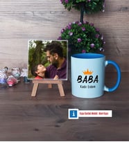 Babalar Günü Hediyesi Fotoğraflı Dekoratif Taş, Kupa Bardak Beyaz HediyeBabaya Hediye (Model 4)