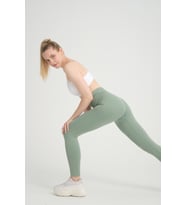 Kalçası Büzgülü Kalça Şekillendirici Push Up Yüksek Bel Toparlayıcı Spor Fitness Yoga Tayt (Yeşil)