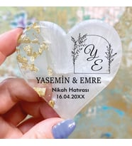 Epoksi Magnet Hediyelik -ETİKET DEĞİLDİR!! - Düğün, Nişan, Nikah, Kına, Söz Hatırası (Gold)