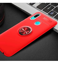 Huawei Y6 2019 Kılıf Yüzüklü Magnetli Ravel Case (Kırmızı)