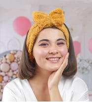 Sevdam Hediyelik Papyonlu Saç Bandı - Makyaj Bandı - Uyku Bandı (Kahverengi)