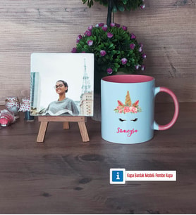 Unicorn Fotoğraflı Dekoratif Taş, Kupa Bardak Beyaz Hediye (Model 6)