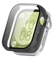 Huawei Watch Fit 3 Uyumlu Güçlendirilmiş 360 Kasa ve Ekran Koruyucu (Siyah)