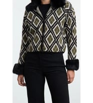 Kadın Modern Tarz Regular Polo Yaka Regular Triko Hırka (Siyah)