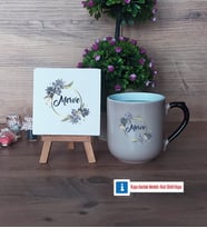 İsme Özel Doğum Günü Hediyesi Dekoratif Taş, Kupa Bardak Kırmızı Hediye (Model 9)