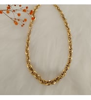 Merkar Aksesuar Altın İşçilik Modelli Gold Rengi Çelik Kolye (Model 4)