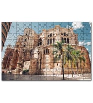 Cakapuzzle İspanya Muhteşem Katedral ve Gökyüzü Puzzle Yapboz MDF (Ahşap) (255 Parça)