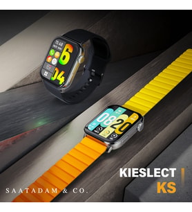 Spovan Kieslect Ks Amoled AOD Arama Mesaj Tasarım Akıllı Saat (Siyah)