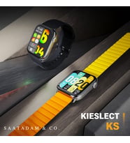 Spovan Kieslect Ks Amoled AOD Arama Mesaj Tasarım Akıllı Saat (Siyah)