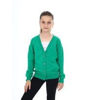 Toontoy Kız Çocuk Okul Hırka (Çimen Yeşili)