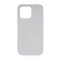 iPhone 13 Pro Max Kılıf Simli Renkli Silikon (Gri)