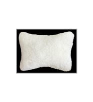 Pelüş Ortopedik Araç Oto Koltuk Seyahat Boyun Yastığı / Tekli (Beyaz)