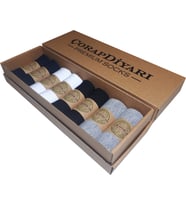 Çorapdiyari Premium 8'li Dikişsiz Bambu Erkek Spor Bilek Patik Çorap (Karışık)