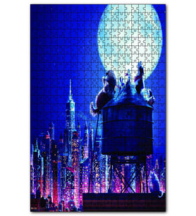 Cakapuzzle Evcil Hayvanların Gizli Yaşamı Dolunay Puzzle Yapboz MDF (Ahşap) (500 Parça)