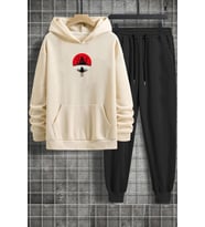 Unisex Itachi Uchiha Eşofman Takımı (Bej)