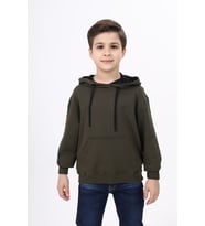 Toontoy Erkek Çocuk Baskılı Sweatshirt (Haki)